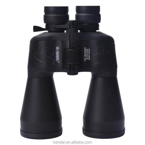 Buy cheap 10-30x60 Porro BK7 Binoculars with Fold Down Eyecups and Fully Multi Coating in Black from wholesalers