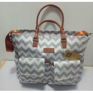 Buy cheap Canvas Polyester Cotton Mummy Diaper Bag With Adjustable Stroller Strap from wholesalers