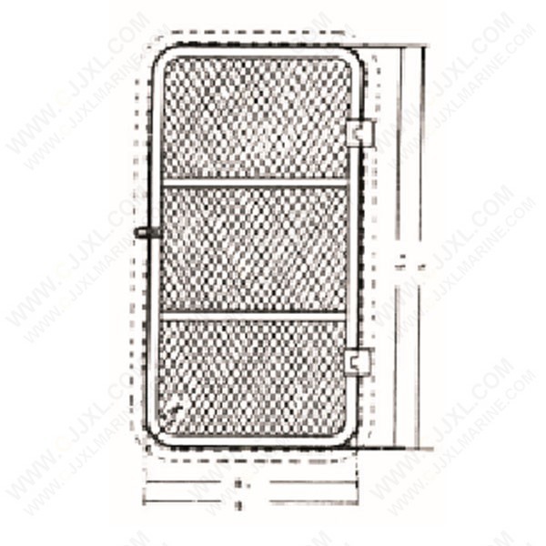 Quality Round Angle Single Mesh Door for sale