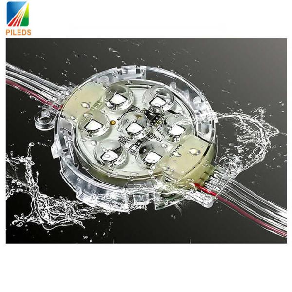 IP67 DC24V 50MM LED Pixel Light Full Color Breakpoint Continuous Transmission