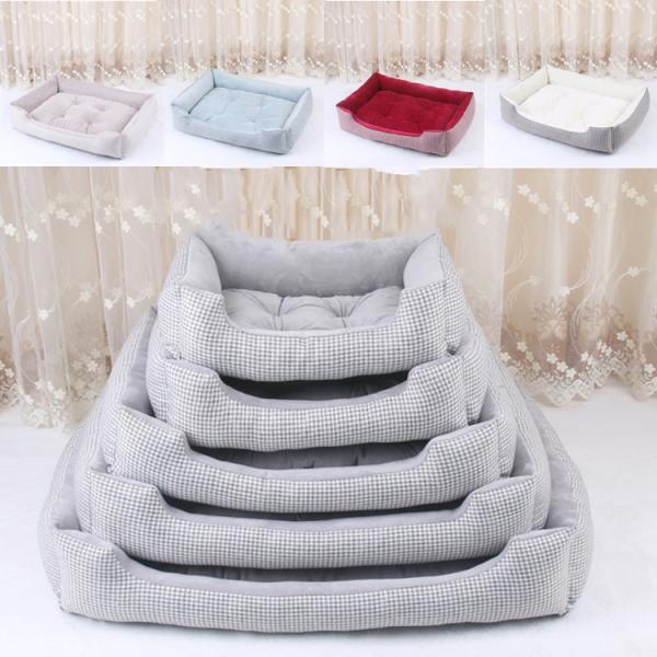 Buy cheap Rectangle Polyester Removable XL Dog Bed Plush Pet Beds from wholesalers