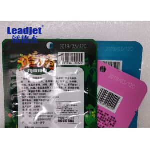 Leadjet CO2 Laser Coding Machine 30W 40W For Plastic Bags Air Cooling