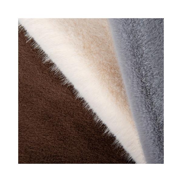 Quality Medium Weight 360gsm 100% Polyester Rabbit Fur Faux Fur Fabrics for Winter Garment for sale