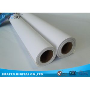 Stretchable Textured Printable Canvas Roll , Eco Solvent Matte Canvas Paper