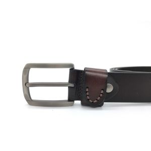 Buy cheap 3.8CM Custom Logo Jeans Mens Casual Cow Leather Belt from wholesalers