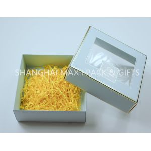 Buy cheap Transparent Window Folding Cardboard Gift Boxes , Collapsible Gift Boxes With product