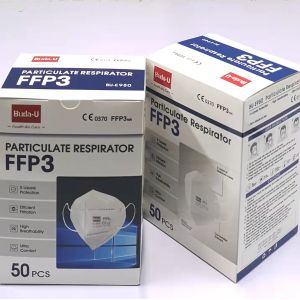 Buy cheap CE0370 Earloop FFP3 Face Mask Without Head Band , FFP3 Protective Mask With Embossing Print, FFP3 Mask With No Valve product