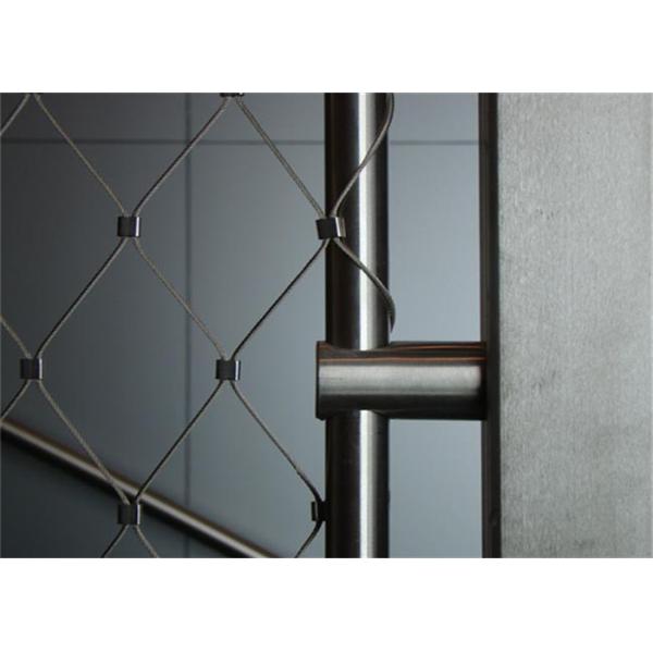 Quality High Strength Stainless Steel Balustrade Mesh Wear Resisting Easy Maintenance for sale