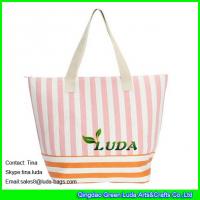 Buy cheap LUDA new straw beach bag totes striped paper straw handbags product