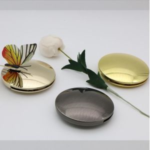 Buy cheap High end shiny gold quality zinc alloy round ring clip turn lock for handbag from wholesalers