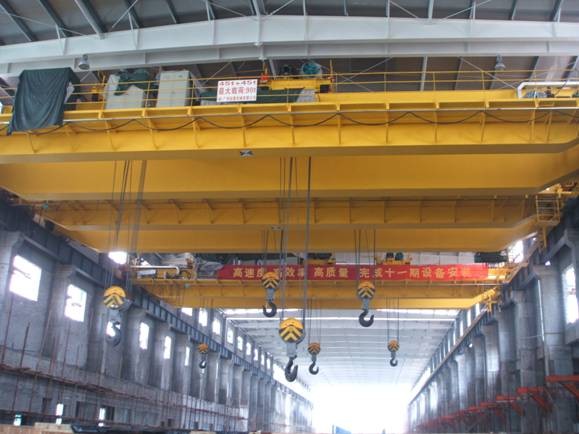 QDX Electric Overhead Crane with Multiple Trolley , 200 / 32t, 250t, 400t Rated