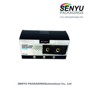 Buy cheap wireless speakers packaging custom logo printing cardboard box with window from wholesalers