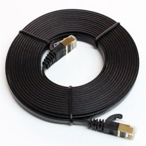 Buy cheap T568B CAT7 U/FTP 10GbE Shielded Flat Ethernet Network Cable with Stranded product