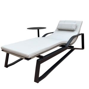 Buy cheap 195cm Length White Plastic Sun Lounger from wholesalers