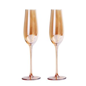 Buy cheap Hand Made Electroplating Luster Lead Free Crystal Champagne Glasses from wholesalers