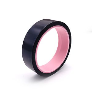 Buy cheap 2.5mil ESD Black Heat Resistant Tape Low Electrostatic Discharge from wholesalers