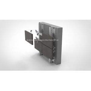 Buy cheap Customized Lightweight Aluminum Spray Paint Finish Stone Cladding Systems from wholesalers