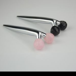 Buy cheap ROHS 145mm Pink Y Shaped 3D Face Jade Rollers For Slimming from wholesalers
