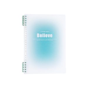 Buy cheap Gradient Leather Loose-Leaf A4 Notebook 60 Detachable Students Book with 20 & 26 Holes High Color Value Light Horizontal Printed from wholesalers