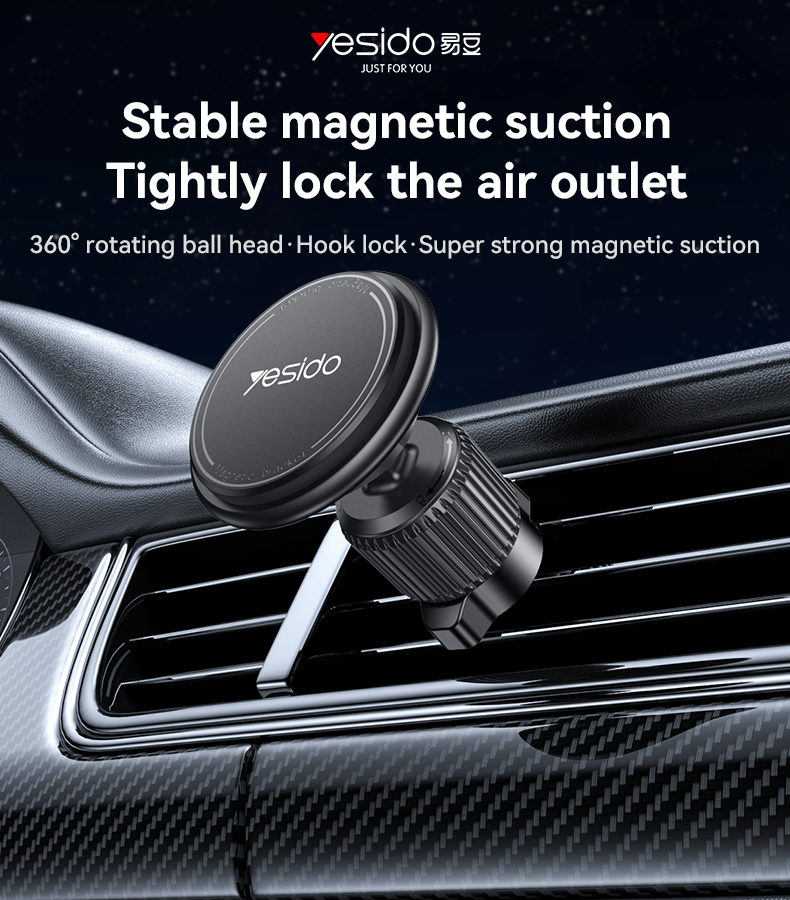 Buy cheap Yesido C252 360° Rotation Strong Magnetic Suction Barb Lock Car Phone Holder for Air Vent Mounting from wholesalers