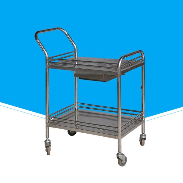 Quality Metal / Electrolytic Plate Hospital Trolley Durable For Surgical Instrument for sale