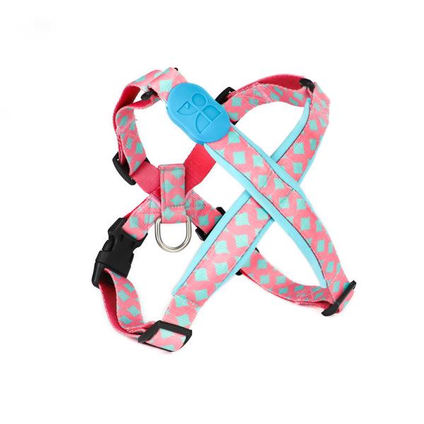 Quality Soft Neoprene Padded Puppy Dog Walking Training Harness Stop Pulling X Type for sale