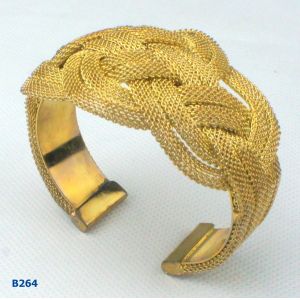 Buy cheap Elegant OEM / ODM metal bangles with gold plated from wholesalers
