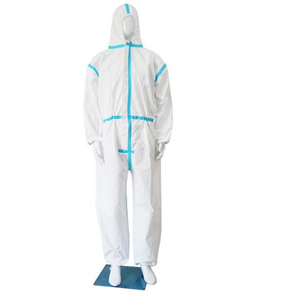 Buy cheap Nonwoven Polypropylene Hospital Disposable Coveralls 50gsm With Cap And Foot Cover from wholesalers