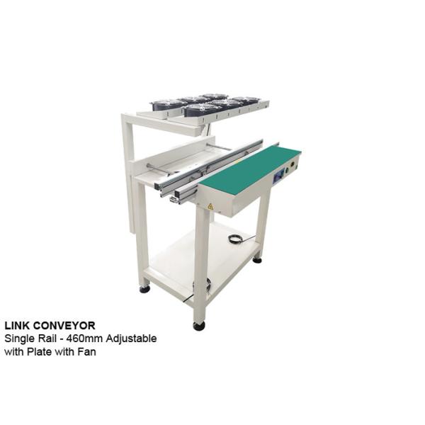 1.5m 2m PCB Assembly Line Normal Link Conveyor With Plate and Fan