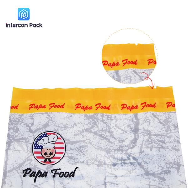 Quality Middle Sealed Food Packaging Bags 28x11.5cm BOPA PE Material Refrigeratable for sale