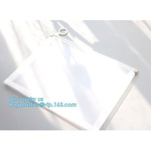 PVC slider k bag for stationery, file,school kids, stationery packaging zipper