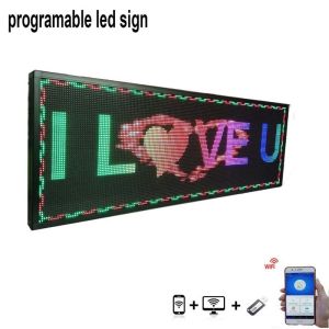 Buy cheap P5 Programmable Scrolling LED Window Display Signs 40*8 Inch from wholesalers