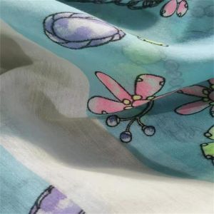 80s Women Suit Fabric Digital Printed 20d Chiffon Polyester Spandex