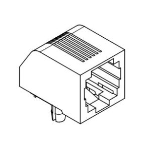 Buy cheap 615006143621 6P6C Modular Jack Tab Down Through Hole Mount from wholesalers