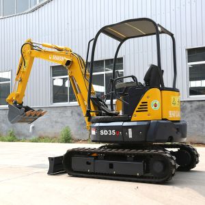 Buy cheap SD35U Hydraulic Crawler Excavator / Yellow Diesel Engine Mini Diggers from wholesalers