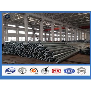 China 25FT Q355 Steel Material Galvanized Electric Power Steel poles on sale