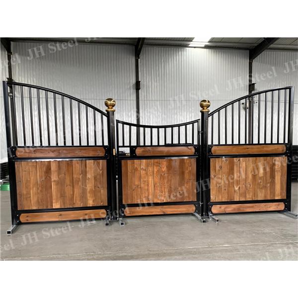 Quality ISO9001 3.0x2.2m Adjustable Hinges Horse Stall Front for sale