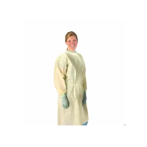 Buy cheap Fluid Resistant Nonwoven Isolation Gown With Elastic Cuff from wholesalers