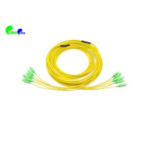Buy cheap 6cores Pre - Terminated SC APC Fiber Optic Patch Cables SM OS2 BIF G657A2 Breakout 2.0mm Tail from wholesalers