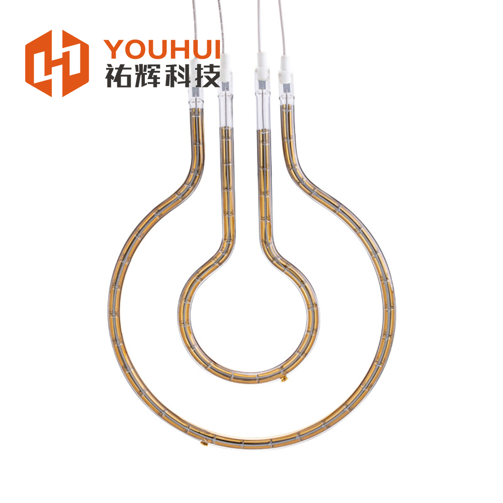 240V Mediumwave Longwave Ring Infrared Lamps with Gold Reflector for Automotive