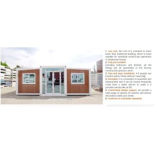 Modern Multi Function Prefabricated Container House With 2 Expandable Bedrooms
