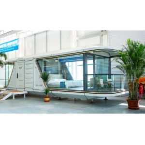 Buy cheap Eco Friendly Customized Prefab Capsule House Building Solution from wholesalers