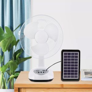 Buy cheap Multifunctional High Speed Electric Solar Rechargeable Fan 3 Blades from wholesalers