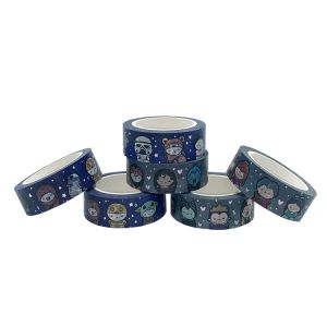 Buy cheap 10m CMYK Print Silver Foil Washi Paper Tape product