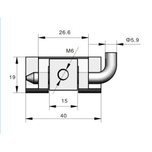 Buy cheap Bright Chrome Window Door Hinges Commercial Adjustable Waterproof from wholesalers