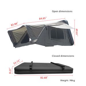 Buy cheap Fold Out Rooftop Tent 280g Polyester Aluminum Honeycomb Panel from wholesalers