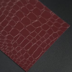 Brown Factory Supply 220gsm PVC Laminated Paper For Jewelry Box & Passport Cover