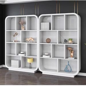 Buy cheap White bookcase File cabinet lacquered luxury office furniture modern design sense display cabinet product