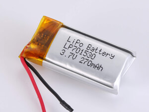 Buy cheap LP701530 3.7V 270MAH Lithium Polymer Battery with PCM and Short Circuit Protection from wholesalers