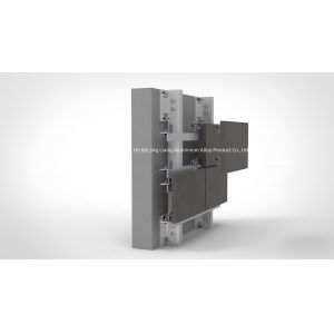 Buy cheap Customized Lightweight Aluminum Spray Paint Finish Stone Cladding Systems from wholesalers